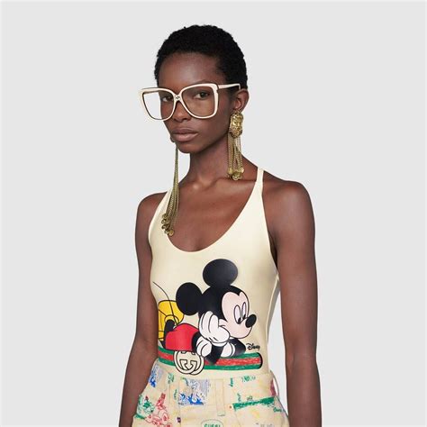 gucci swimsuit mickey mouse|Mickey Mouse Gucci dress.